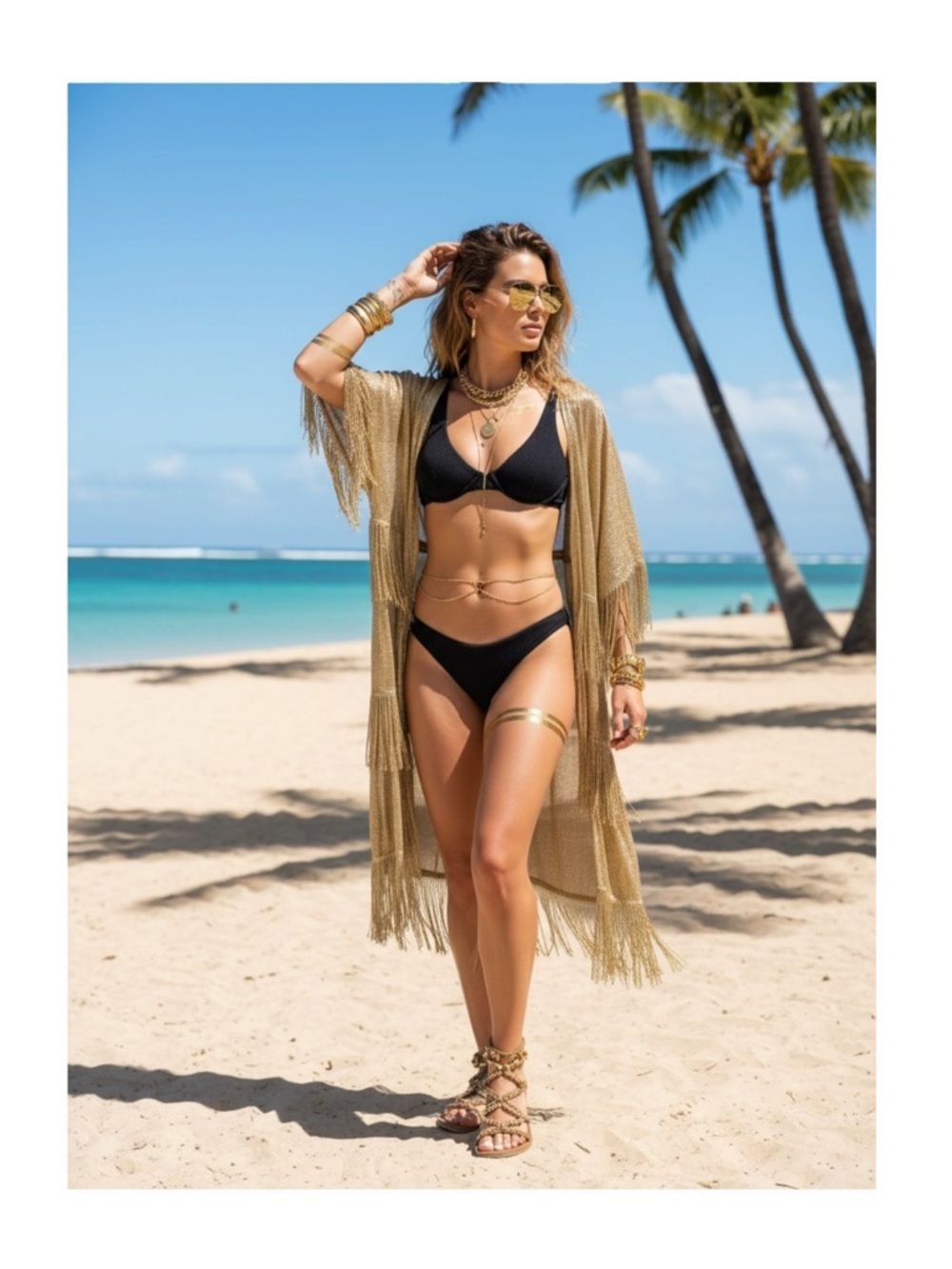 new Rhythm x Free People ᯾ Wave Break Bikini Set ᯾ Underwire Cheeky ᯾ Black XL